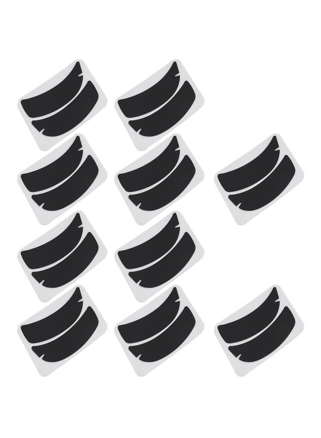 Uxsiya 10 Pairs Reusable Silicone Eyelash Extension Patches with Flexible Notch Under Eye Gel Pads for Eyelash Perming and Extensions Suitable for Beauty Salons (Black) - Image 2